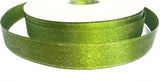 R0127 16mm Moss Green-Gold Glitter Satin Ribbon by Berisfords