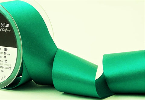 R0209 50mm Jade Green Double Face Satin Ribbon by Berisfords