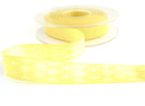 R0280 15mm Primrose Tonal Satin and Matt Woven Jacquard Ribbon