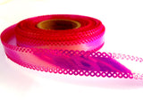 R0489 15mm Metallic Shocking Pink High Gloss Acetate Ribbon