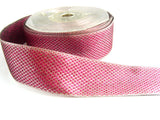 R1045 35mm Metallic Fuchsia Pink and Silver Shot Reversible Ribbon. Wired