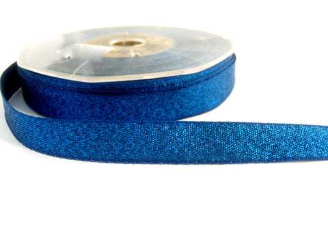 R1337 13mm Royal Blue Metallic Lame Ribbon