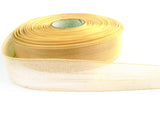 R1374 25mm Cream Translucent Water Resistant Sheer Ribbon