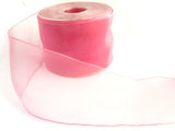 R1458 75mm Hot Pink Water Resistant Sheer Ribbon