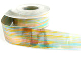 R1478 25mm Multi Coloured Thin Metallic Lurex Ribbon