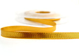 R1508 7mm Deep Gold Thin Metallic Lurex Ribbon by Berisfords