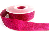 R1547 25mm Fuchsia Pink Metallic Lame Ribbon by Berisfords