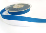 R1767 24mm Blue and White Finish National Flag Taffeta Ribbon