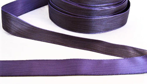 R2387 23mm Lavender and Black Reversible Moret Shimmer, Satin Ribbon