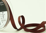 R2605 10mm Hot Chocolate Brown Single Face Satin Ribbon by Berisfords