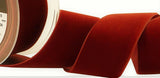 R2676 50mm Havanne (Rust Brown) Nylon Velvet Ribbon by Berisfords