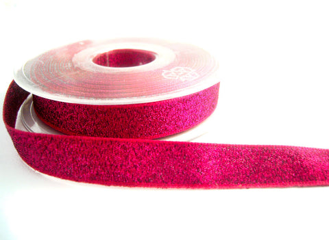 R2779 15mm Fuchsia Pink Metallic Lame Ribbon by Berisfords