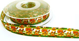 R2811 16mm Mixed Colour Flowery Printed Taffeta Ribbon by Berisfords