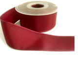 R2827 40mm Burgundy Woven Polyester Taffeta Ribbon by Berisfords