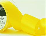 R3160 50mm Yellow Double Face Satin Ribbon by Berisfords