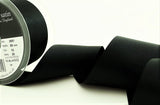 R3801 70mm Black Double Face Satin Ribbon by Berisfords