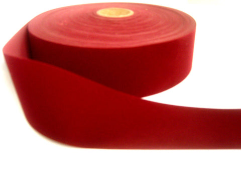 R4402 55mm Burgundy Velveteen Plastic Backed Ribbon