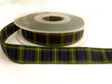 R4676 17mm Gordon Polyester Tartan Ribbon