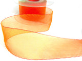 R5608 40mm Red/Yellow(orange) Shot Sheer Ribbon. "Flamenco" by Berisfords