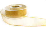 R5629 27mm Honey and Gold Metallic Shot Mesh Ribbon by Berisfords
