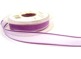 R5711 31mm Purple and Lilac Sheer Ribbon with Satin Borders