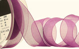 R5748 25mm Plum Nylon Super Sheer Ribbon by Berisfords