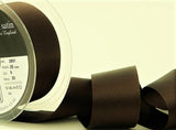 R5785 35mm Cuban Brown Double Face Satin Ribbon by Berisfords