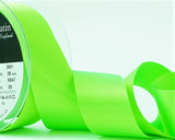 R5786 35mm Fluorescent Green Double Face Satin Ribbon by Berisfords
