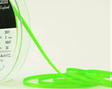 R5819 3mm Fluorescent Green Double Face Satin Ribbon by Berisfords