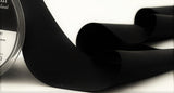 R5837 100mm Black Double Faced Satin Ribbon by Berisfords