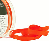 R5990 10mm Flame Orange Double Face Satin Ribbon by Berisfords