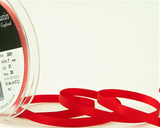 R5999 7mm Poppy Red Double Face Satin Ribbon by Berisfords