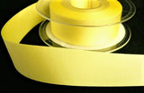R6446 25mm Lemon Polyester Grosgrain Ribbon by Berisfords