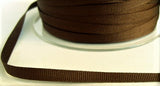 R6541 6mm Chocolate Brown Polyester Grosgrain Ribbon by Berisfords