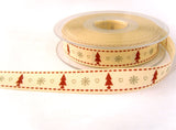 R6602 16mm Christmas Tree, Heart and Snowflake Design Ribbon