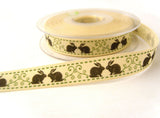 R6997 16mm Rustic Natural Charms Ribbon with a Rabbit Design by Berisfords