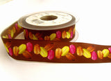 R7314 26mm Macarons Design Ribbon by Berisfords Wire Edged.