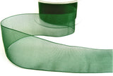 R7466 40mm Forest Green Super Sheer Ribbon by Berisfords