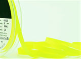 R7606 6mm Fluorescent Yellow Polyester Grosgrain Ribbon by Berisfords