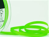 R7609 6mm Fluorescent Green Polyester Grosgrain Ribbon by Berisfords
