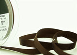 R7611 10mm Chocolate Brown Polyester Grosgrain Ribbon by Berisfords