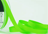 R7638 10mm Fluorescent Green Polyester Grosgrain Ribbon by Berisfords