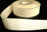 R8393 25mm Ivory Polyester Grosgrain Ribbon