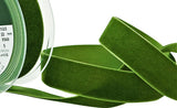 R8461 22mm Moss Green Nylon Velvet Ribbon by Berisfords