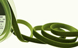 R8462 9mm Moss Green Nylon Velvet Ribbon by Berisfords