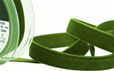 R8804 16mm Moss Green Nylon Velvet Ribbon by Berisfords