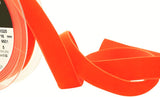 R8842 16mm Capucine (Deep Orange) Nylon Velvet Ribbon by Berisfords