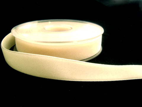 R8952 50mm Eggshell (Ivory Cream) Nylon Velvet Ribbon by Berisfords