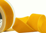 R8878 50mm Gold Yellow Nylon Velvet Ribbon by Berisfords