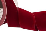 R8897 50mm Dark Red (Cardinal) Nylon Velvet Ribbon by Berisfords